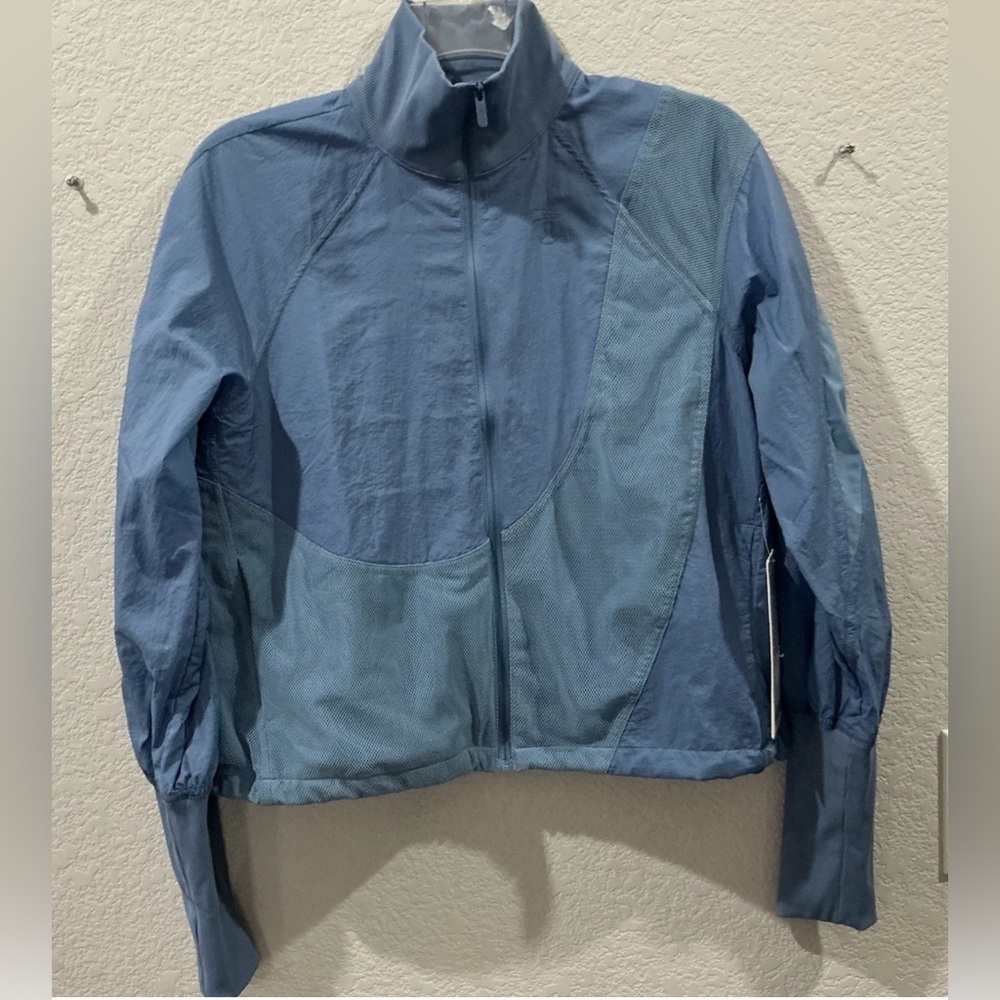 Lululemon Jacket Women’s 2 Blue lightweight Tennis Full-zip Track Jacket New Nwt